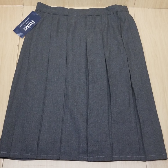 Dark Gray Parker School Uniform Skirt 